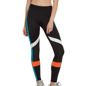 Leggings Pantalon De Yoga Pantalon Remise En Forme Sans Soudure Femmes Leggings Mode Patchwork Impression De Haute Taille Élastique Push Up Cheville vafir-0559 - Product Image 1