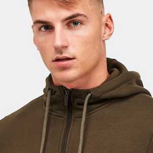 OEM Custom Logo Men's Gym Fitness Zip up <b>Hoodie</b> Joggers Streetwear Training Tracksuits Men Plus Size New Design Outdoor Training - Product Image 2