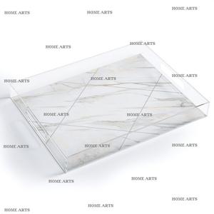 ถาดเสิร์ฟอาหารทำจากอะคริลิคทรงสี่เหลี่ยมถาดเสิร์ฟชาและกาแฟดีไซน์ตามสั่ง - Product Image 4