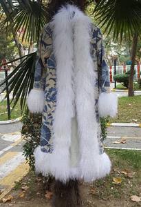 Manteau d'hiver léger en toile pour femmes, longue veste brodée pour dames, style décontracté, 2019 - Product Image 6