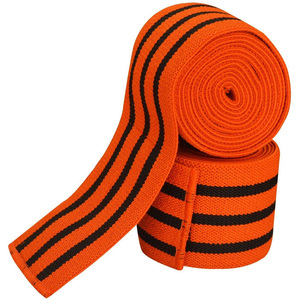 Correas de rodilla de levantamiento de pesas con logotipo personalizado, envolturas de rodilla de entrenamiento cruzado de sentadillas - Product Image 6