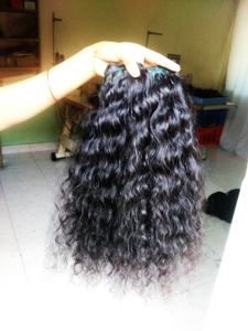 Proveedor crudo Temple Virgin Natural Indian Human Color Bundle Cutícula alineada Cabello humano - Product Image 3