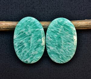 Amazonita-cabujones de amazonita de alta calidad, joyería personalizable, tamaño combinado - Product Image 2