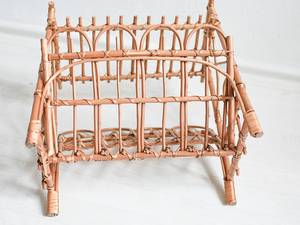 Revistero de ratán para decoración del hogar, soporte de periódico, marca SISU, RFS-064 - Product Image 4