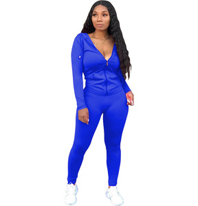 Monos de cintura alta con cuello de pico para mujer, ropa Sexy con patrón de tela de plomo, Material de tejido de punto, 2019 - Product Image 5