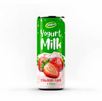 Romige Yoghurtmelkdrank 320ml |   Blauwe bessen smaak fruit- en groentesap HALAL gecertificeerd Vietnam leverancier 24 blikjes per doos