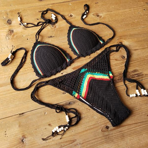   Conjunto de Bikini Tejido a Mano, Estilo Rasta, Hecho a Mano - Product Image 1