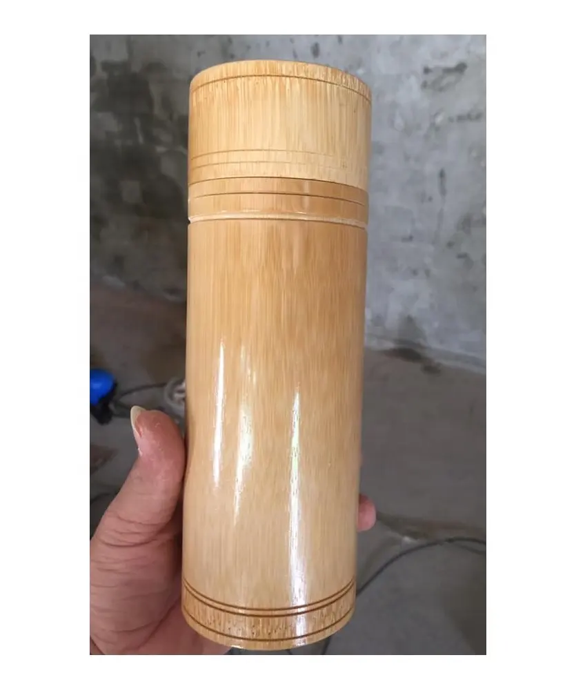 Vietnam bamboo cup with lid for sale - Natural bamboo pole cup (Sandy 0084587176063)