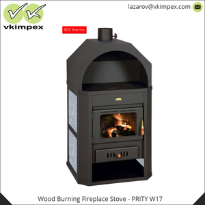 650X550X1160 Mm ประสิทธิภาพความร้อนสูงการเผาไหม้ไม้อิสระเตาผิงเตา - Product Image 5