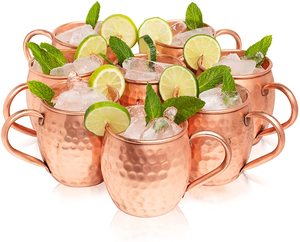 Mule Moscou en cuivre massif martelé - Product Image 1