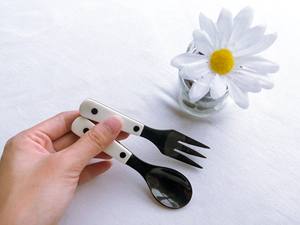 VITRAPRO-jeu de cornes de noël, cuillère et fourchette avec corne et poignée à nouveau-né, design de base, en stock - Product Image 2