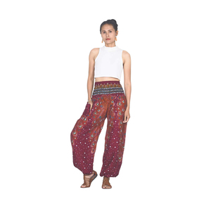 Napat Clothing Peacock Heaven 58 pantalones bombachos para mujer, en rojo PP0004 020058 02, listos para enviar - Product Image 1