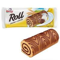 Rouleau de gâteau aux noisettes Balconi, gâteau moelleux fourré à la crème aux noisettes, certifié HACCP, Italie, 250g, emballage sous vide sucré