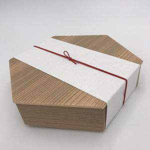 Caja Hexagonal japonesa para llevar comida, contenedor de Sushi desechable, PSP, otros alimentos, 210 piezas, JP - Product Image 1