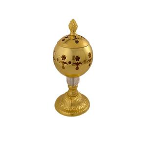 Brûleur de Bakhoor en laiton de couleur or fait à la main conception standard brûleur d'encens islamique de taille personnalisée à un prix compétitif - Product Image 6