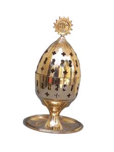 Handmade Brass Incense Resin Burner Lobandaan <b>Aroma</b> Therapy Home Decor Charcoal Burner Incense Holder for Aromatherapy <b>Diffuser</b> - Product Image 5