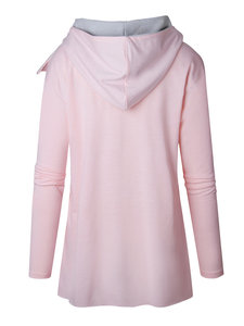 Sudaderas con Capucha de Forro Polar Ecológicas para Mujer, Sudaderas Deportivas, Diseño Personalizado Liso, Otoño Invierno, Talla Grande, Logotipo Delantero y Trasero - Product Image 2