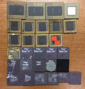 Pasokan Pabrik Pentium Pro Keramik Cpu Scrap Prosesor CPU Memo dengan Emas Pin