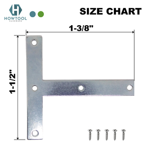 T Berbentuk Perbaikan Piring untuk Bracket Furniture 1-1/<span class=keywords><strong>2</strong></span> "X1-<span class=keywords><strong>3</strong></span>/8" - Product Image 2