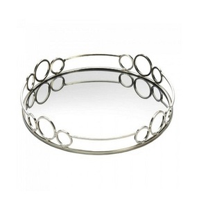 Metal and <b>Mirror</b> Deluxe Modern Design Customizable Size & Shape Food Serving <b>Tray</b> for Wholesale Supplier - Product Image 6