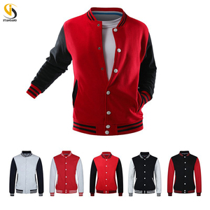 แจ็กเก็ตเบสบอลขนแกะอบอุ่นสำหรับทุกเพศฤดูหนาวคุณภาพสูงดีไซน์สำหรับกีฬากลางแจ้งแบบลำลองไซส์ใหญ่พิเศษ - Product Image 2