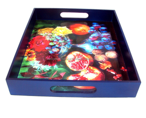 Vente en gros Plateau de service personnalisé imprimé en rectangle Plateau de mariage élégant et écologique recyclable pour hôtel et fête - Product Image 4