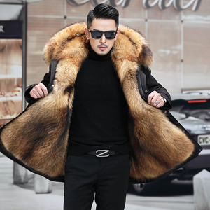 Manteau long en fausse fourrure véritable pour homme, collection 2026 – Manteaux et vestes en fausse fourrure tendance de haute qualité - Product Image 4