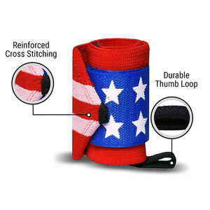 Muñequeras de gran estilo con impresión personalizada para Fitness, culturismo, levantamiento de pesas, gancho antideslizante, cierre de bucle, goma protectora - Product Image 6