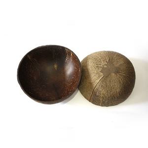 Hot Seller Bol en coquille de noix de coco naturel | Ensemble de coquille de bol de noix de coco avec logo laser gravé fabriqué au Vietnam - Product Image 3