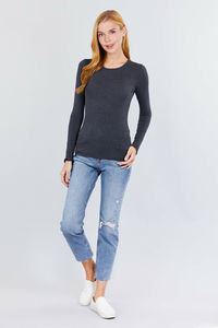 T-shirt manches longues pour femmes, noir, pour toutes les occasions, avec matériau de haute qualité et impression personnalisée - Product Image 6