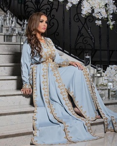 Elegant-Heavy-Stylish-Evening-wear Caftan Dress for Party/Wedding Embellished in Crystal glass beads stone work-2020 - Product Image 1