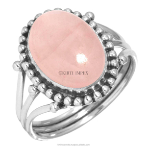 Anillos de piedras preciosas con patrón bohemio Vintage para mujer, superposición de plata clásica, precio razonable, ropa de fiesta, forma ovalada, moda rosa - Product Image 6