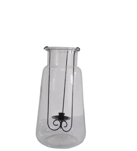 Photophore en métal T-LIGHT, porte-bougie en verre de haute qualité pour TABLE de mariage, décoration de la maison - Product Image 1