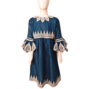 Tela de Algodón de Rayón Viscosa de Alta Calidad para Niñas, con Bordado, para Kurta/Kurti - Product Image 1