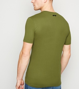 Camiseta de hombre 100% algodón cuello redondo Slim Fit tela de lona ecológica Casual deportes Streetwear camiseta suave tela transpirable - Product Image 2