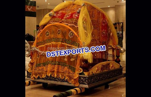 Palki paon pour entrée de mariage Palki d'entrée de mariée moderne Superbe mariage abordable en Asie du Sud Doli Palki USA - Product Image 4