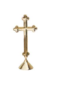 BRASS HOLY ALTAR CROSS FULL ENGRAVED CHURCH SUPPLIES - Product Image 3