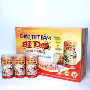 Súp ăn liền Việt Nam trong lon không chất bảo quản thịt lợn băm nhỏ và cháo bí ngô - Product Image 3