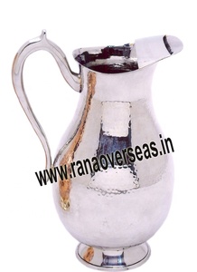 Carafe en acier inoxydable en forme de pichet pour restaurant et hôtel avec design martelé - Product Image 2