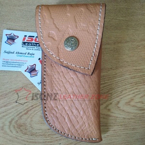 Cuchillo de caza de acero de Damasco forjado a mano personalizado con asta de ciervo protector de latón cuchillo de Camping Funda de cuero suministro directo de fábrica - Product Image 1