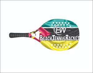 ไม้ตีเทนนิสชายหาดไม้พายชายหาดทำจากคาร์บอนที่กำหนดเอง/ไม้พาย Padel พร้อมโลโก้และการผสมสีของคุณ - Product Image 5