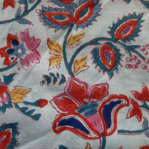 Wholesale Cotton Block Printing Fabric Sewing Craft Dress Making, Bag, Home Bedding Accessories Redesign Multipurpose Raw Fabric - Product Image 4