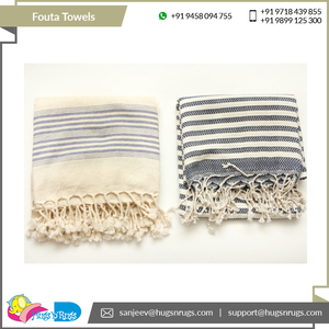 Meilleur exportateur 100% OEM Multi Color largement vendu gamme exclusive motif élégant Fouta serviettes de plage de l'exportateur indien - Product Image 3