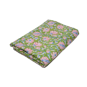 100% Cotton Indian Style Floral Hand Block Printed <b>Fabric</b> Woven Technique For Women's Clothing Robes Bags Girls Boys Accessories - Product Image 3