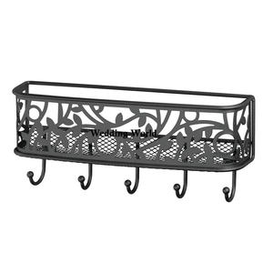 Panier en métal au design traditionnel panier fait main enduit de poudre noire panier en métal de fantaisie de qualité supérieure fait à la main en gros - Product Image 1