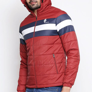 Veste matelassée en toile à capuche pour homme, hiver 2021, rembourrage en polyester, service OEM, imperméable et respirante pour adultes - Product Image 2