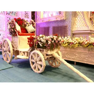 Трендовая Свадебная каретка для пар, Эпическая каретка для невесты, украшенная цветами карета, уникальный вход для жениха и невесты на карете