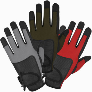 Innovadores guantes de invierno de cuero ecuestre Microfibra avanzada Equipo deportivo de seguridad de carreras personalizado OEM - Product Image 4