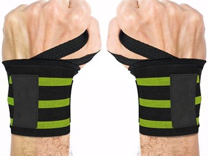 Calidad profesional 18 \ "Grado de competencia Levantamiento de pesas Muñequeras Material de tela con soporte pesado - Product Image 3