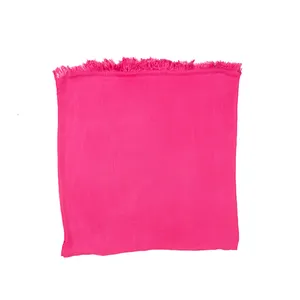 尼泊尔高级系列玫瑰粉色纯色女士围巾100% 有机竹素食围巾供应商